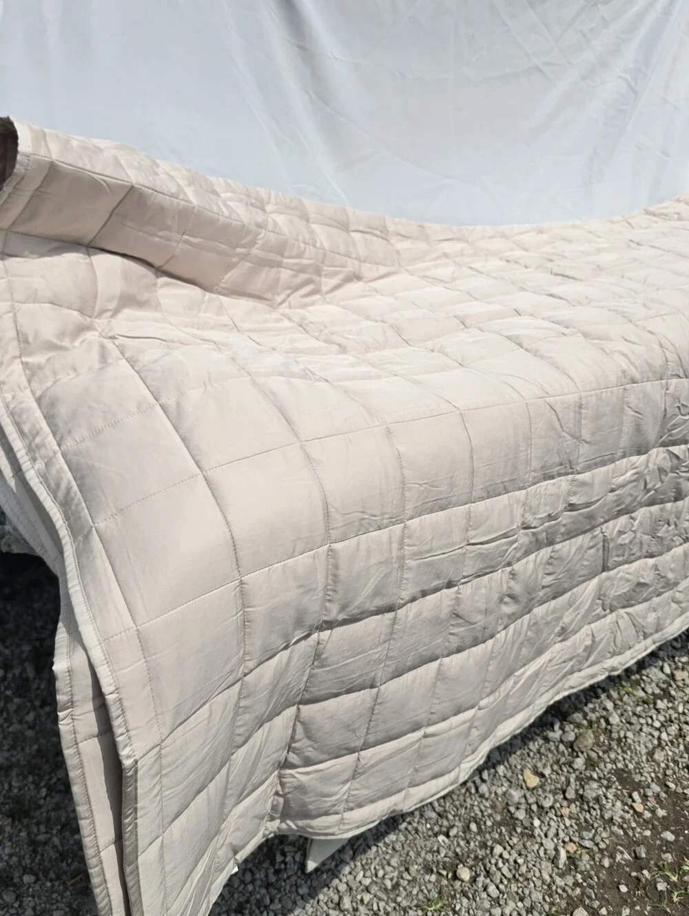 Quince Sand Quilt Box Set 100% Viscose From Orangic Bamboo *1 Standard Sham*